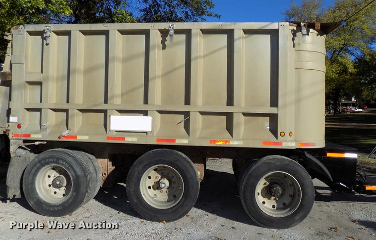 image for item DB8525 1985 Raven end dump pup trailer