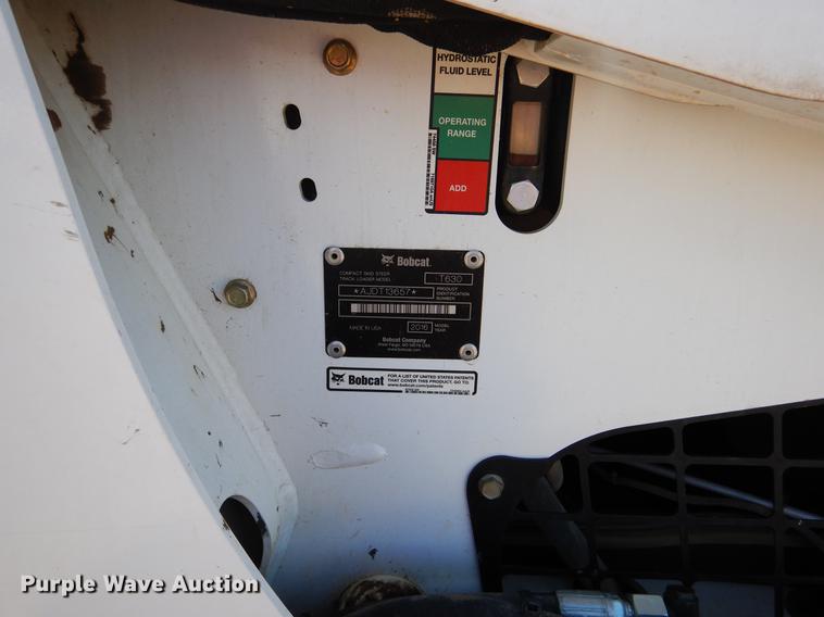 image for item DB9331 2016 Bobcat T630 skid steer