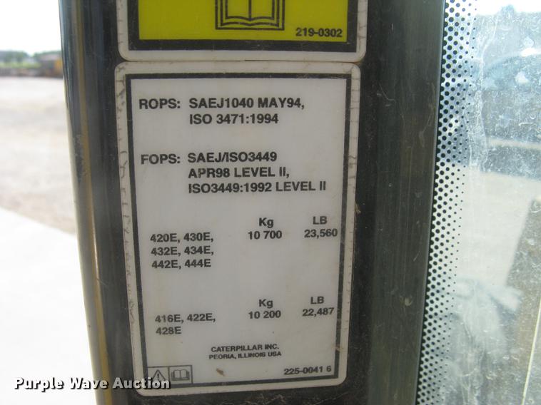 image for item DC1305 2006 Caterpillar 420E backhoe