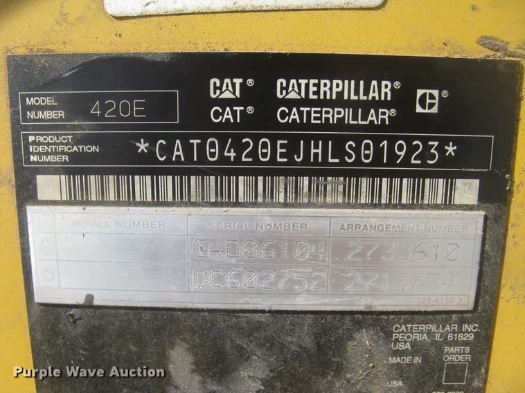 image for item DC1305 2006 Caterpillar 420E backhoe