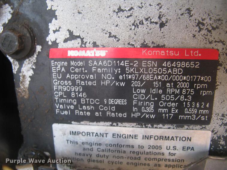 image for item DC1307 2005 Komatsu WA380-5L wheel loader