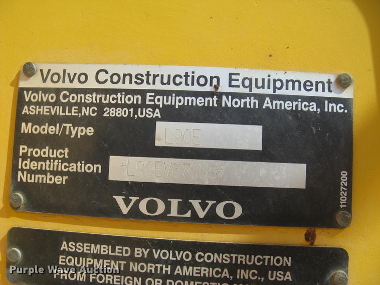 image for item DC1308 2005 Volvo L90E wheel loader