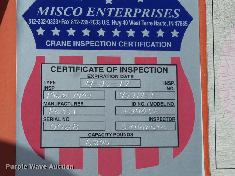 image for item DD2471 2000 Sterling LT9500 crane truck