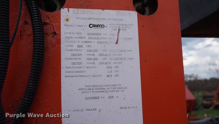 image for item DD6632 2008 Crafco Magnum spray injection patcher