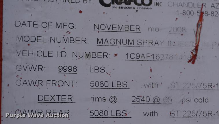 image for item DD6632 2008 Crafco Magnum spray injection patcher