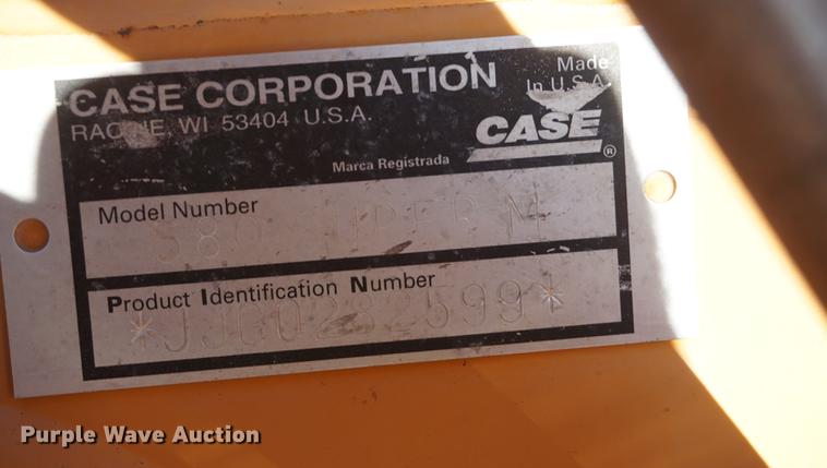 image for item DD6639 2001 Case 580 Super M backhoe