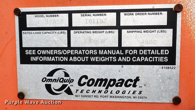 image for item DE4857 1999 Scat Trak 1300D skid steer
