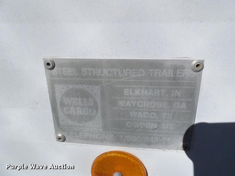 image for item DE5276 1987 Wells Cargo WW1611 office trailer