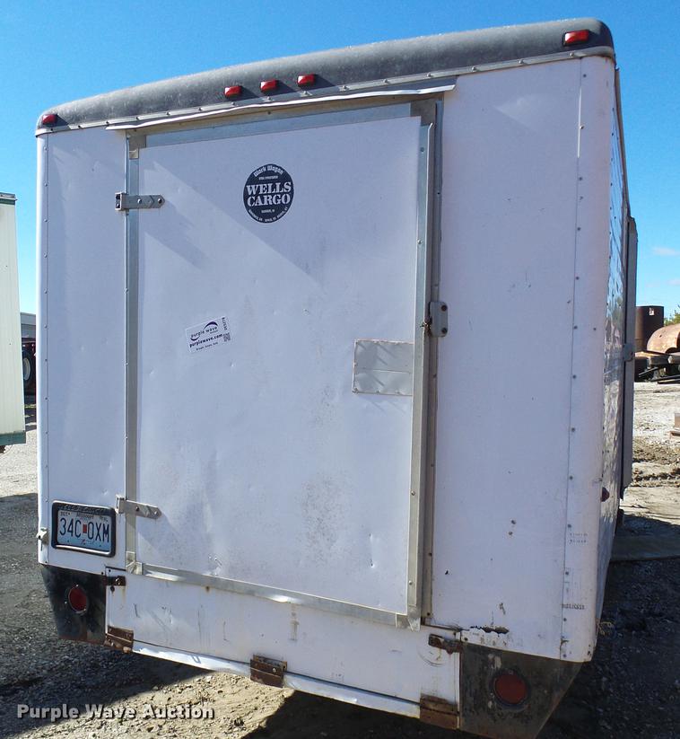 image for item DE5279 1993 Wells Cargo WW1611 enclosed cargo trailer
