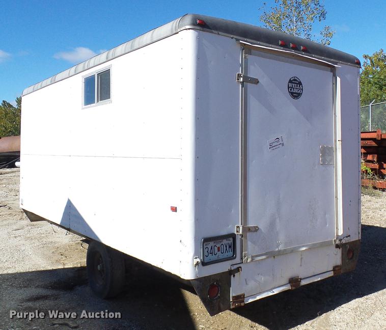 image for item DE5279 1993 Wells Cargo WW1611 enclosed cargo trailer