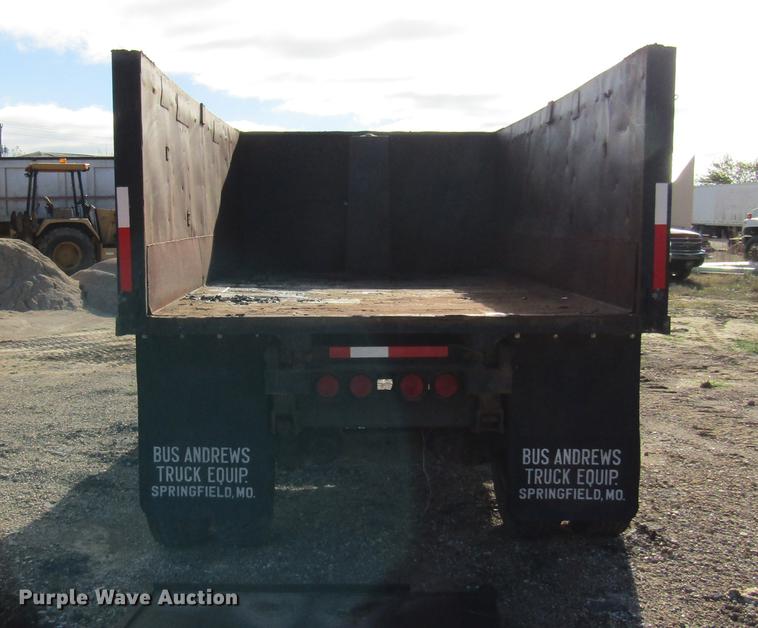 image for item DE5863 1998 shop built end dump pup trailer