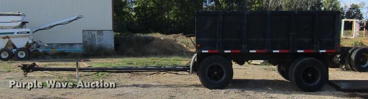 image for item DE5863 1998 shop built end dump pup trailer
