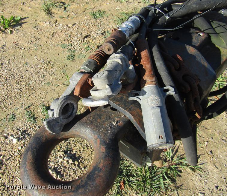 image for item DE5863 1998 shop built end dump pup trailer