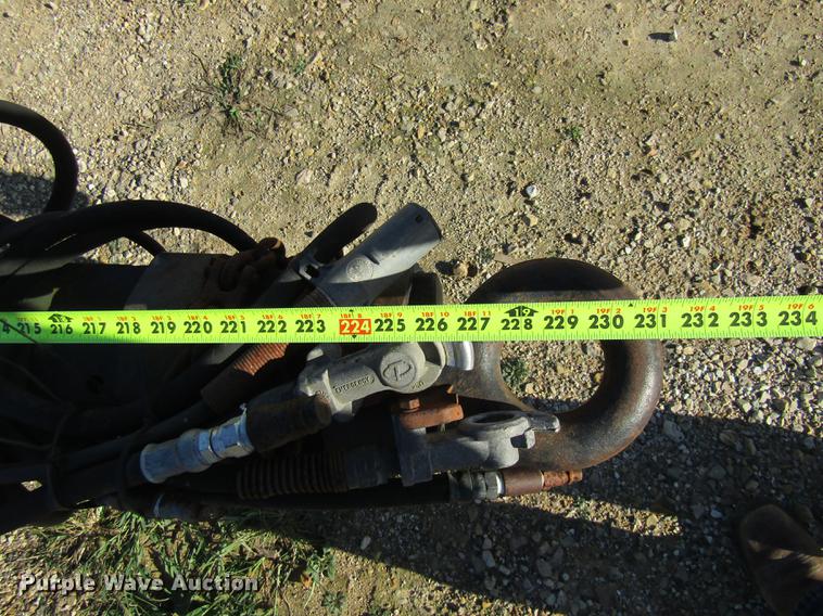 image for item DE5863 1998 shop built end dump pup trailer