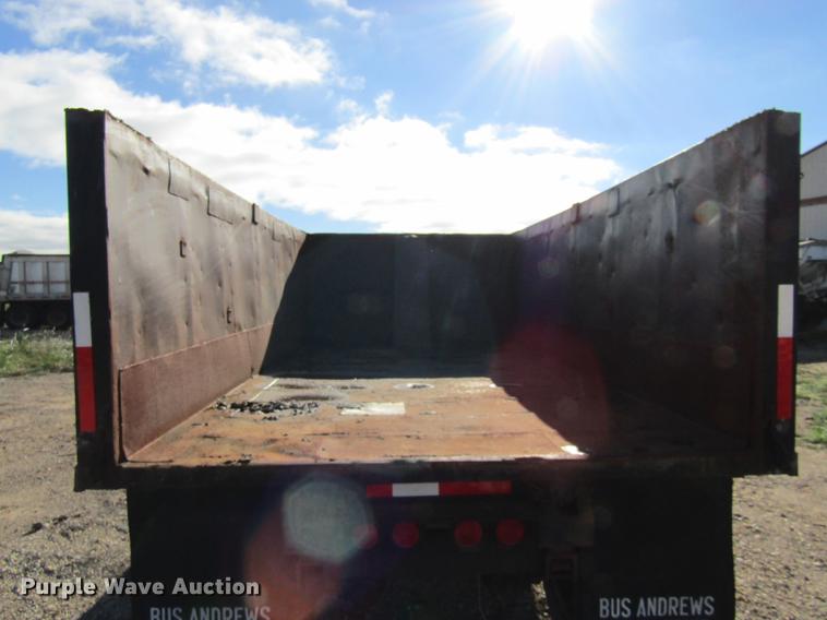 image for item DE5863 1998 shop built end dump pup trailer