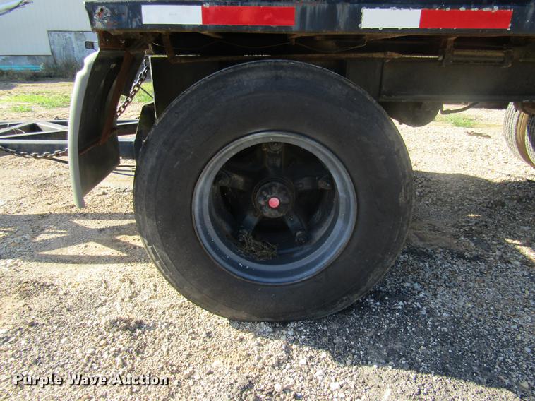 image for item DE5863 1998 shop built end dump pup trailer