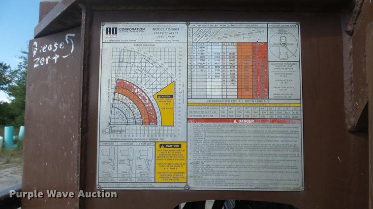 image for item DE7276 1990 International 4900 crane truck