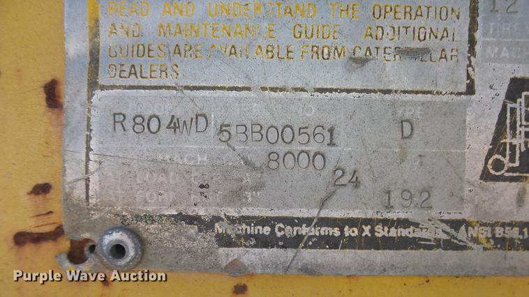 image for item DE7279 Caterpillar R80 forklift