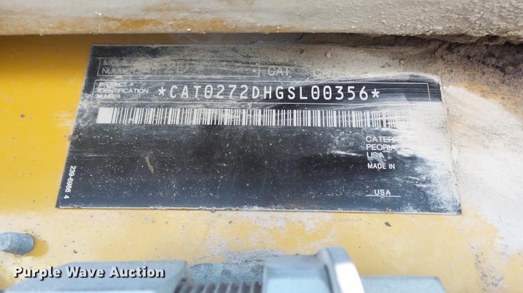 image for item DE7282 2012 Caterpillar 272D skid steer