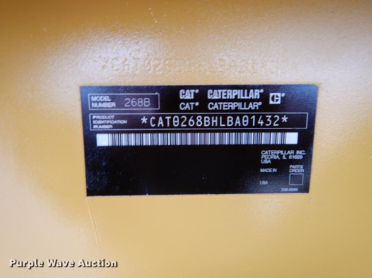 image for item DF1884 2006 Caterpillar 268B skid steer