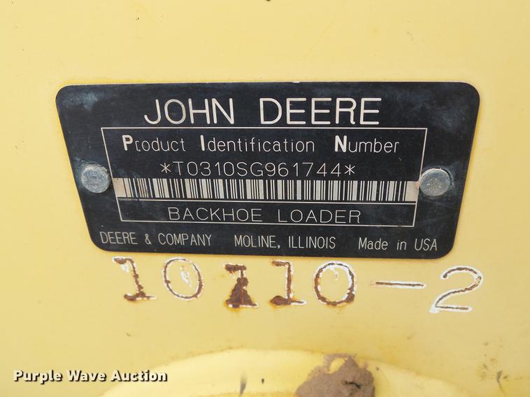 image for item DF2801 2005 John Deere 310 SG backhoe