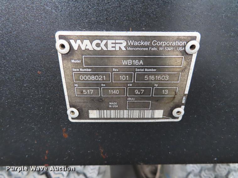 image for item DN9249 Wacker WB16 buggy