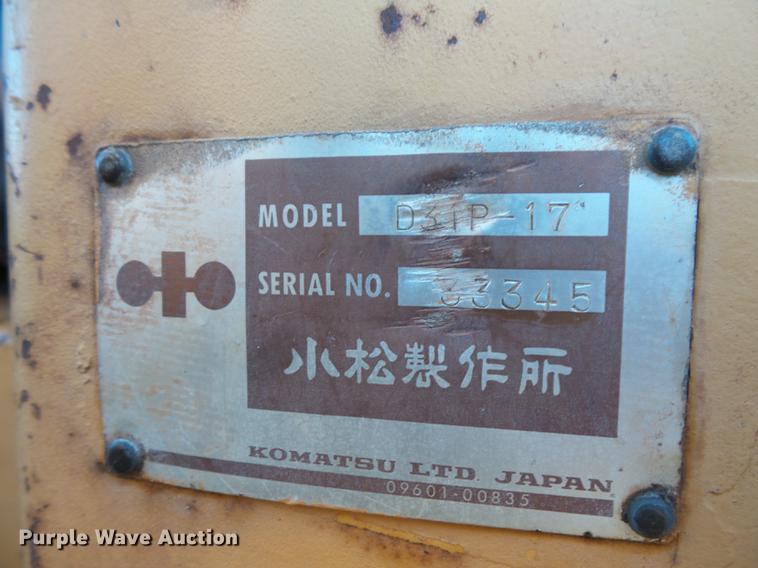 image for item DX9515 Komatsu D31P dozer