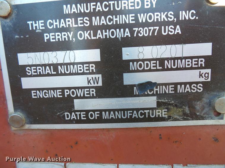 image for item DX9519 1996 Ditch Witch 8020T vibratory cable plow