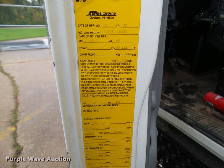 image for item DZ9455 2004 International 4300 dump truck