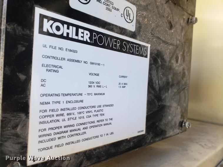 image for item EF9961 Kohler GM34011 generator
