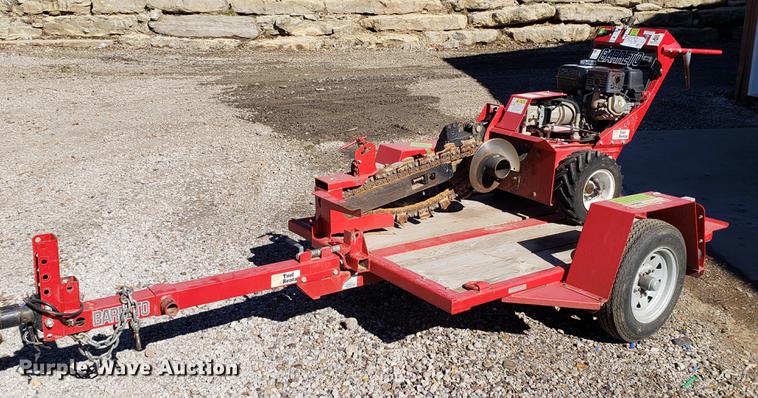 image for item EF9965 2012 Barreto trencher with trailer