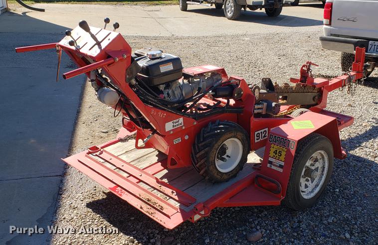 image for item EF9965 2012 Barreto trencher with trailer
