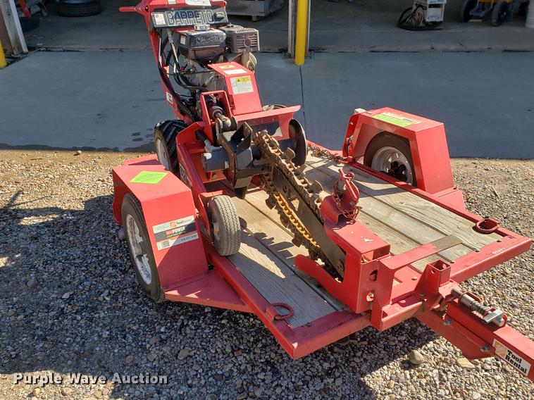 image for item EF9965 2012 Barreto trencher with trailer