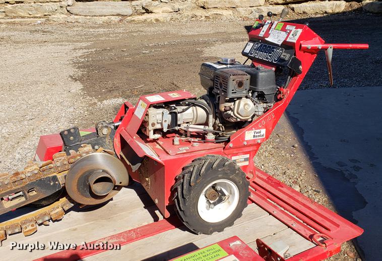 image for item EF9965 2012 Barreto trencher with trailer