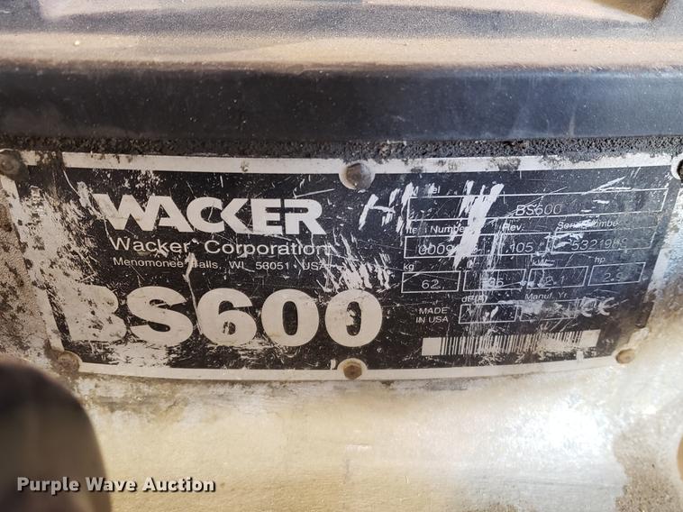 image for item EF9971 (2) Wacker BS600 compactors