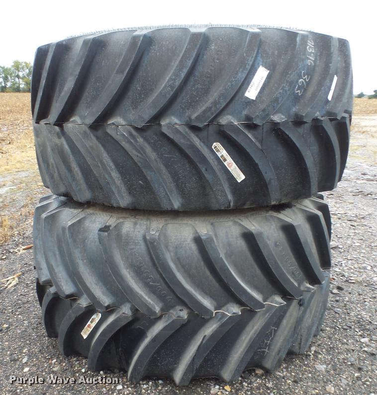 image for item AM9044 (2) Goodyear Optitrac 900/60R32 tires and wheels