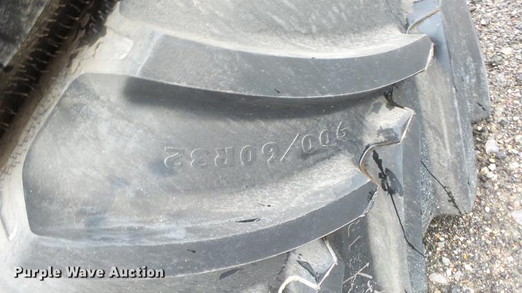 image for item AM9044 (2) Goodyear Optitrac 900/60R32 tires and wheels