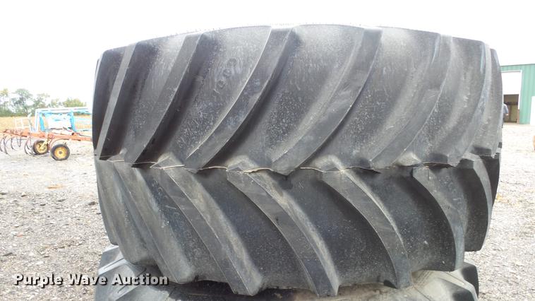 image for item AM9044 (2) Goodyear Optitrac 900/60R32 tires and wheels