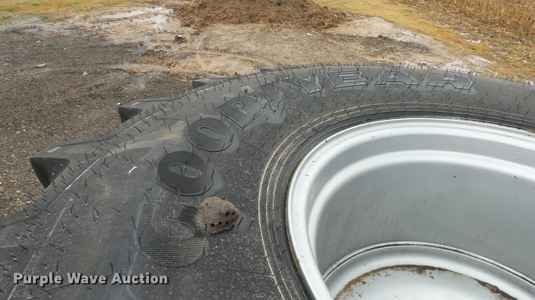 image for item AM9044 (2) Goodyear Optitrac 900/60R32 tires and wheels