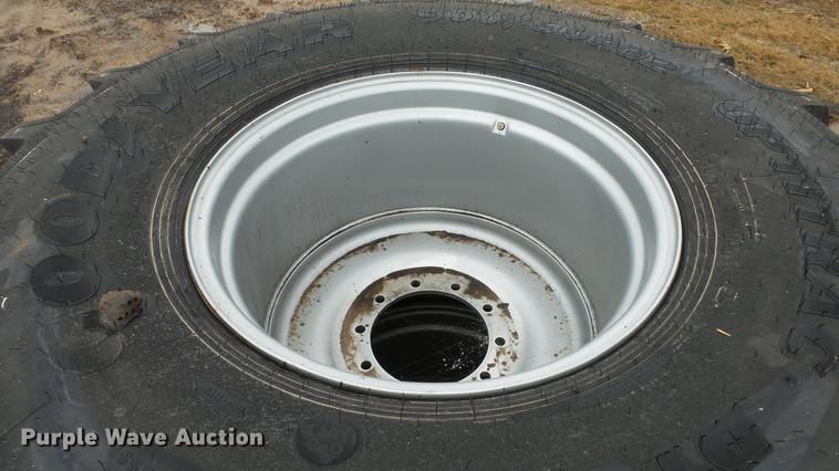 image for item AM9044 (2) Goodyear Optitrac 900/60R32 tires and wheels