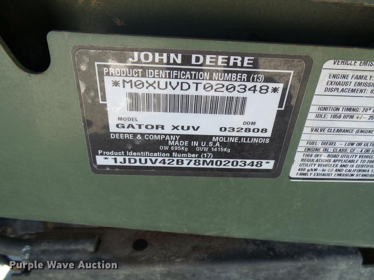 image for item DE5309 John Deere Gator 850D utility vehicle