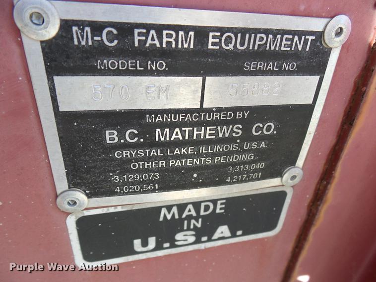 image for item DE5312 M-C Farm Equipment 570 continuous grain dryer