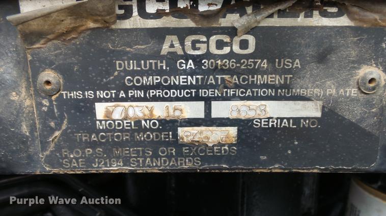 image for item DE7285 1996 AGCO Allis 9455 MFWD tractor