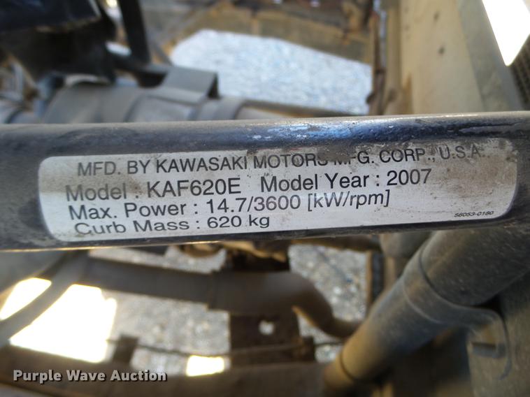 image for item DX9550 2007 Kawasaki Mule 3010 utility vehicle