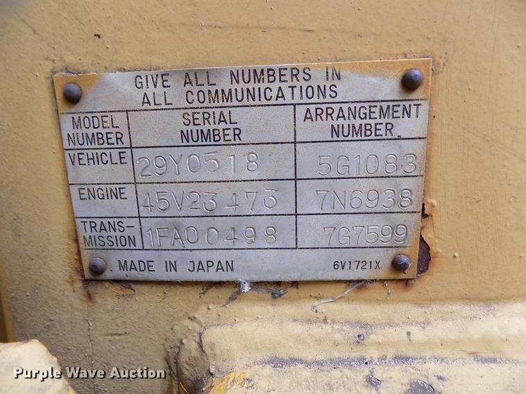 image for item DY9087 1979 Caterpillar 931B track loader