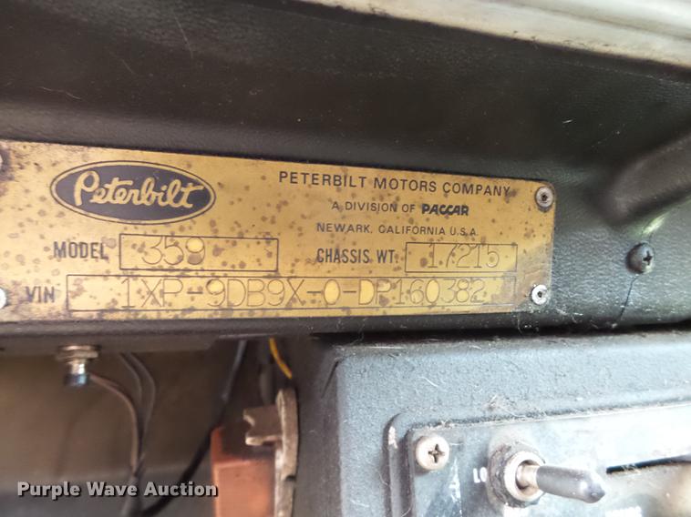 image for item EI9671 1983 Peterbilt 359 semi truck