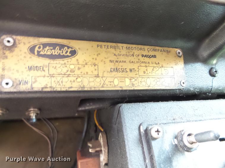 image for item EI9671 1983 Peterbilt 359 semi truck
