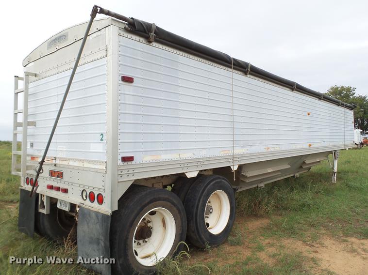 image for item EI9673 1998 Timpte double hopper bottom grain trailer