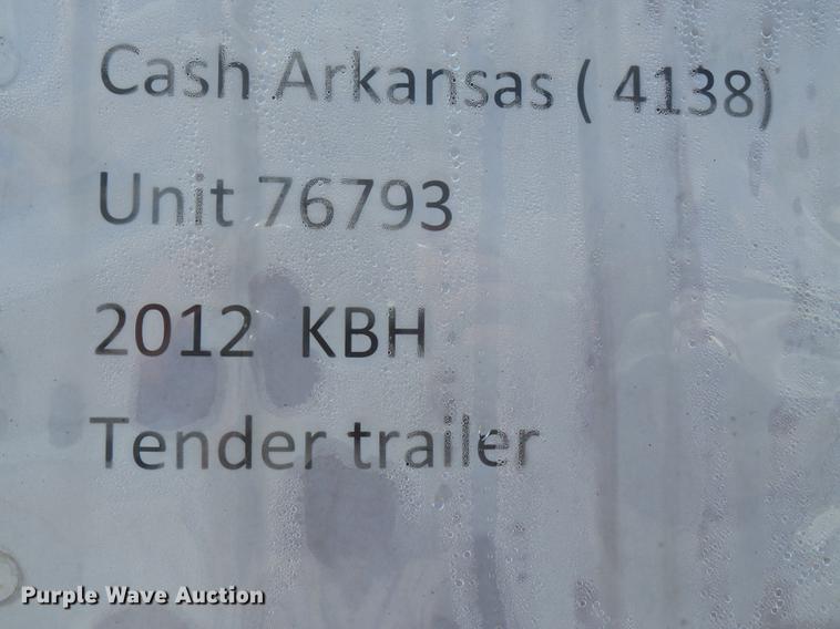 image for item DB7000 2012 KBH fertilizer tender trailer
