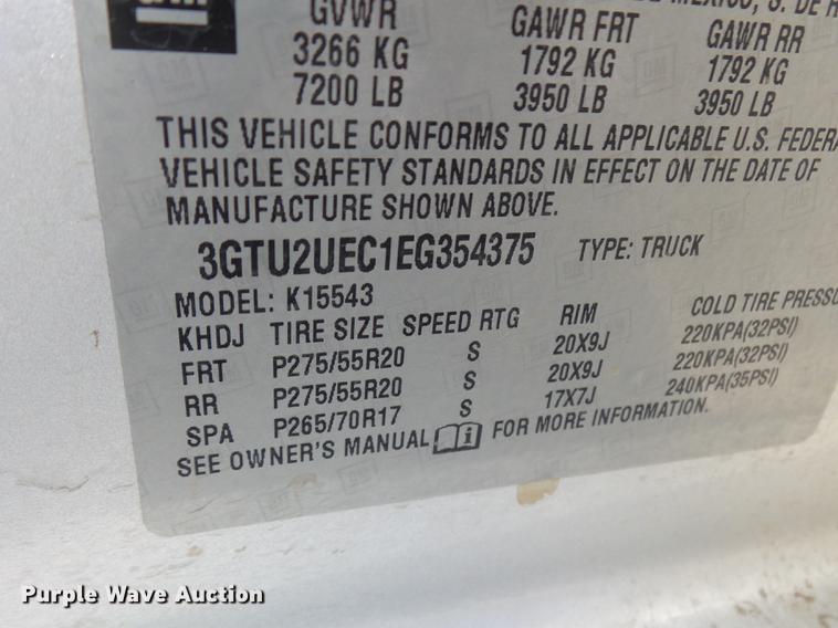 image for item DD2495 2014 GMC Sierra 1500 Crew Cab pickup truck
